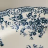 ASSIETTE PLATE FAÏENCE IMPRIMÉ FLEURS
