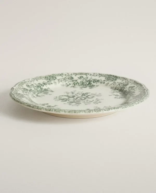 ASSIETTE PLATE FAÏENCE IMPRIMÉ FLEURS (Copie)